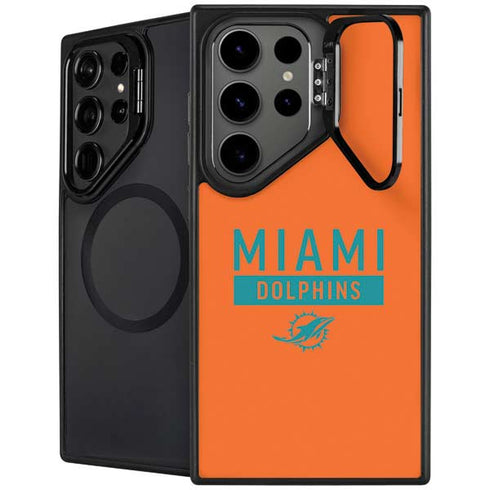 NFL Miami Dolphins Orange Performance Series Galaxy S25 Ultra Kickstand Case